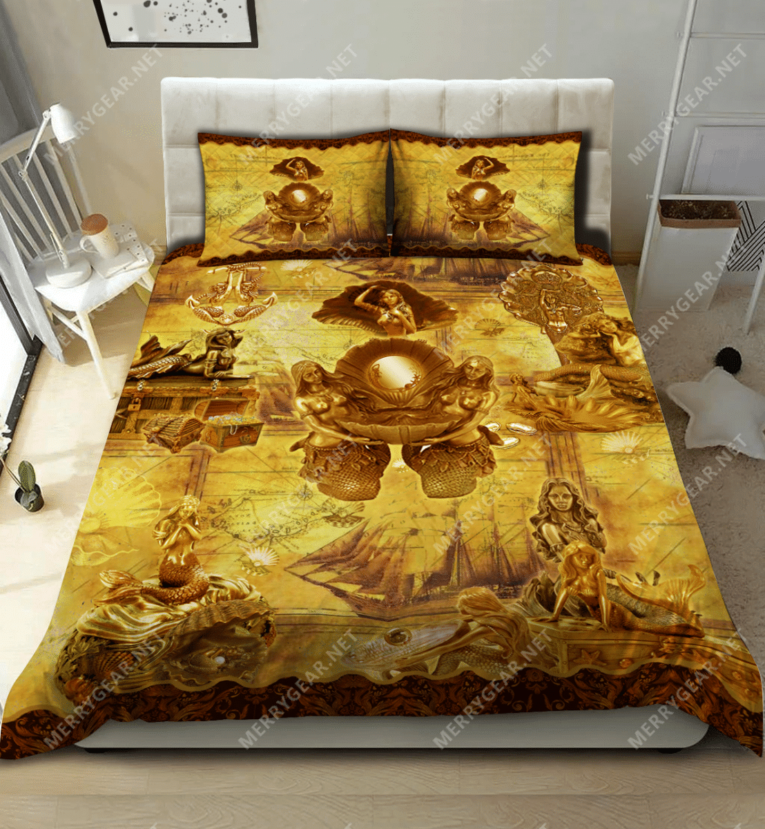 Sea Treasure Is A Mermaid Bedding Set