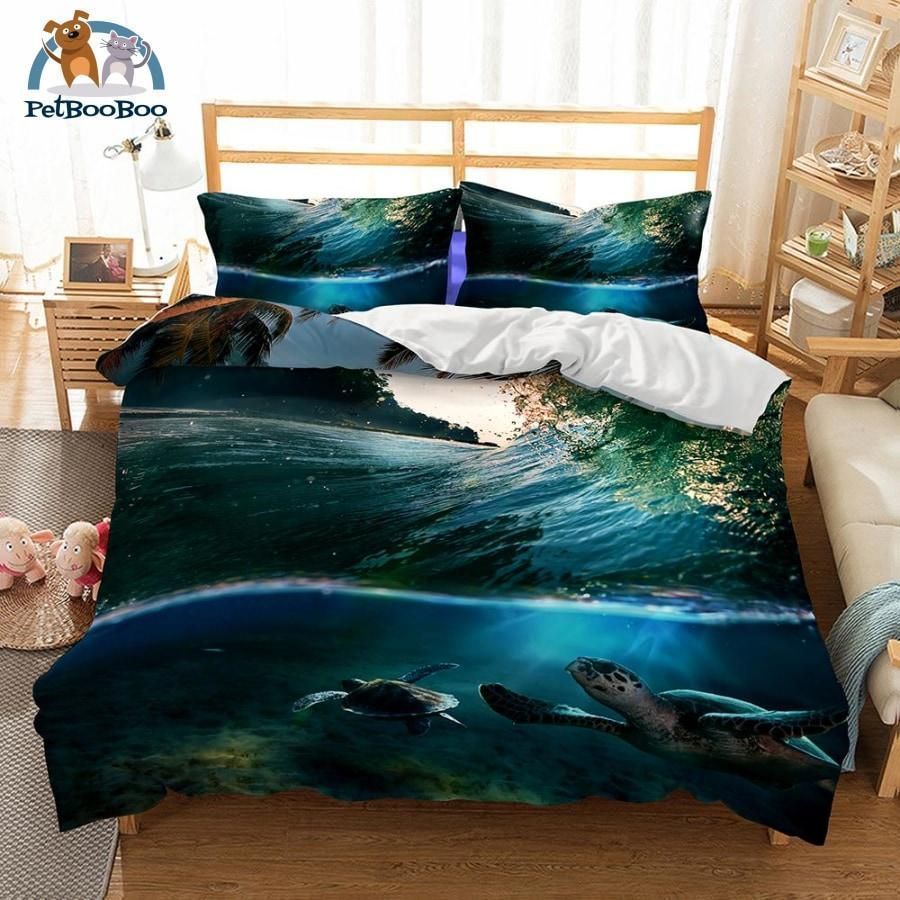 Sea Turtle 3D Print Bedding Set