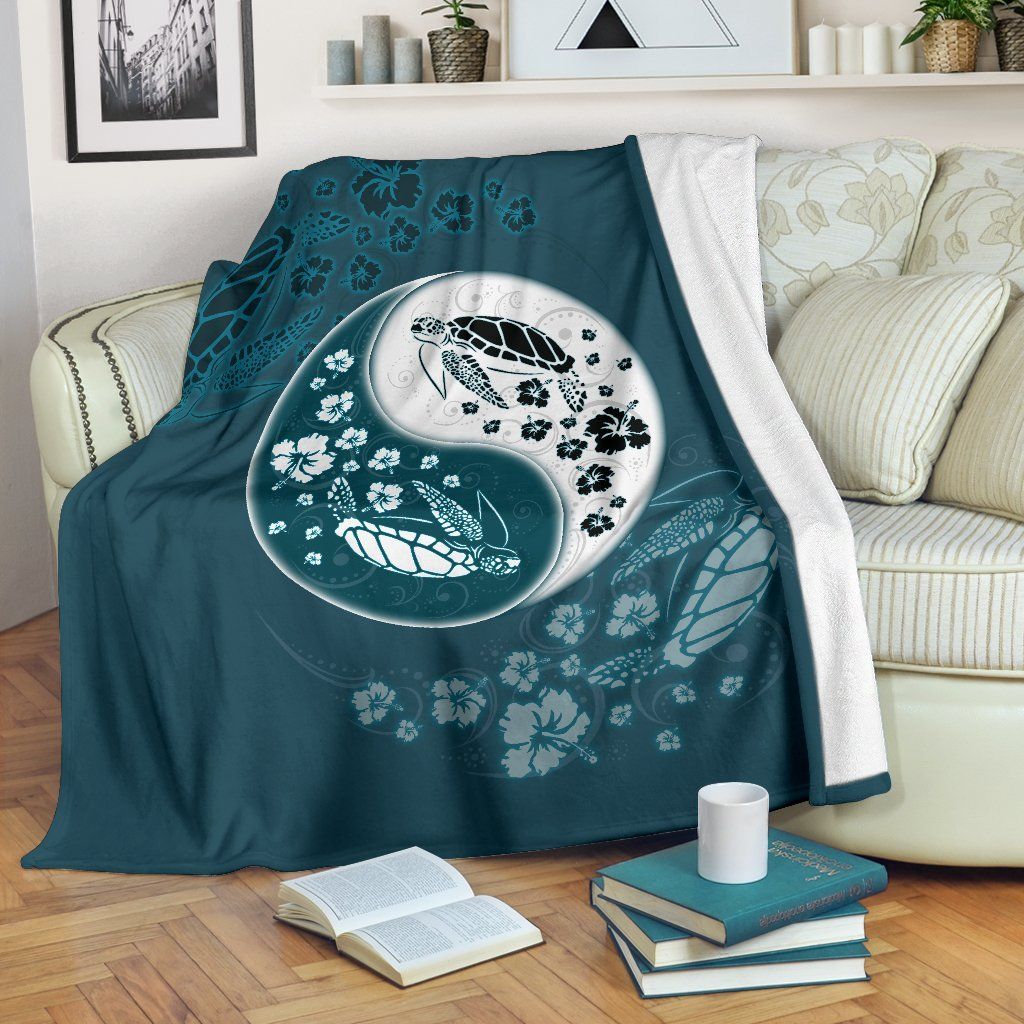 Sea Turtle Sherpa Fleece Blanket