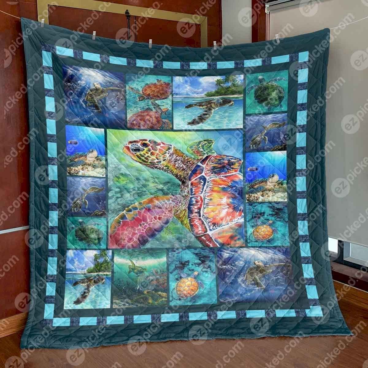 Sea Turtle CLT150658 Quilt Blanket