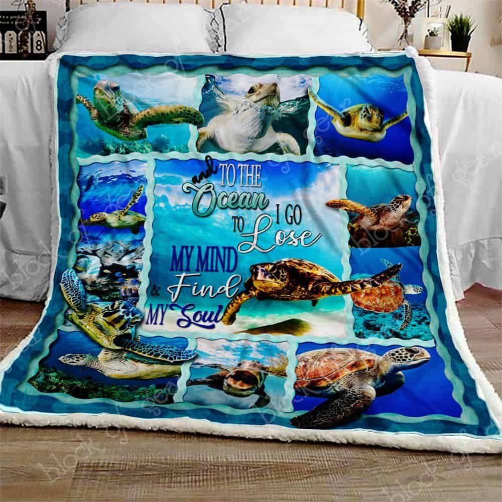 Sea Turtle Fleece Blanket