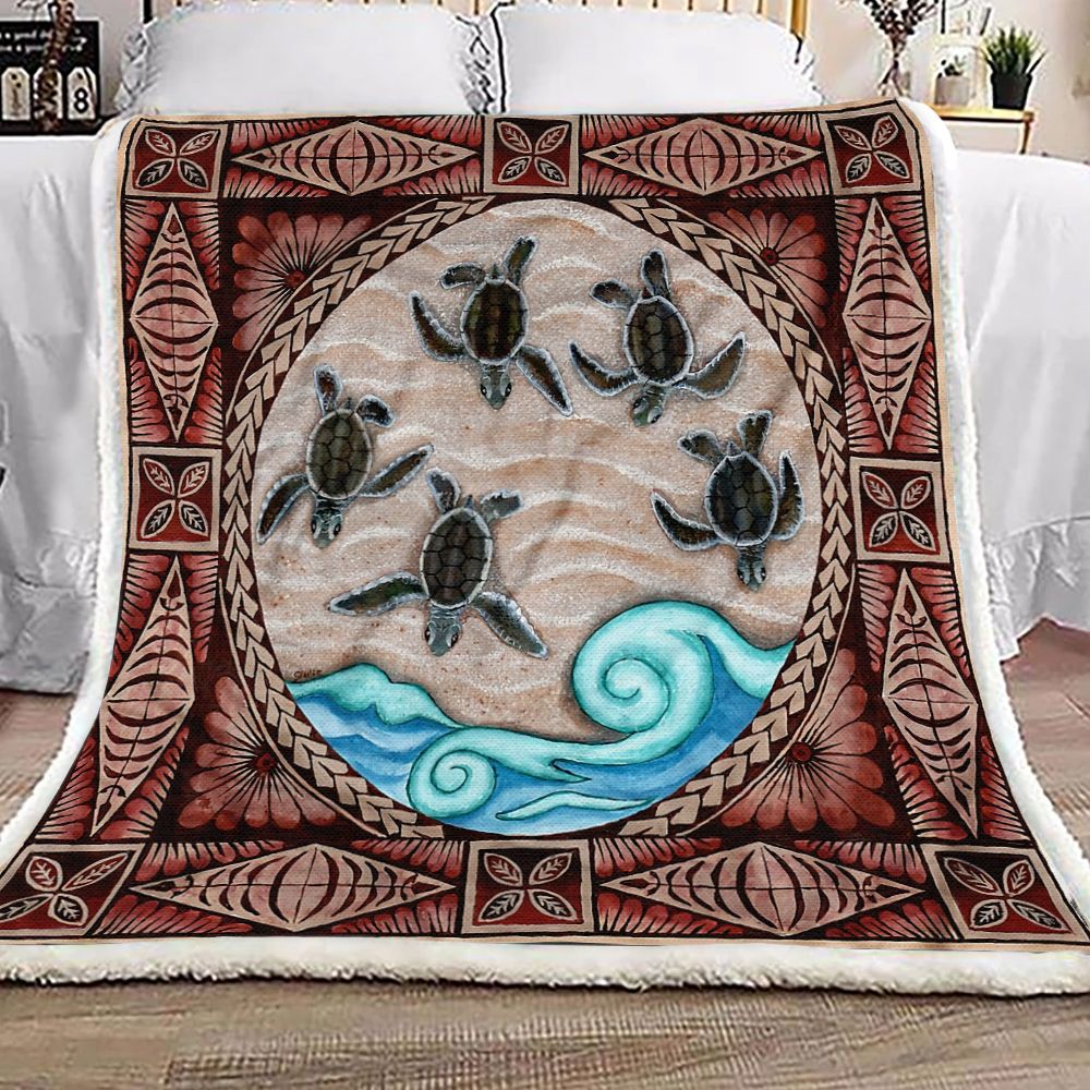 Sea Turtle Fleece Blanket