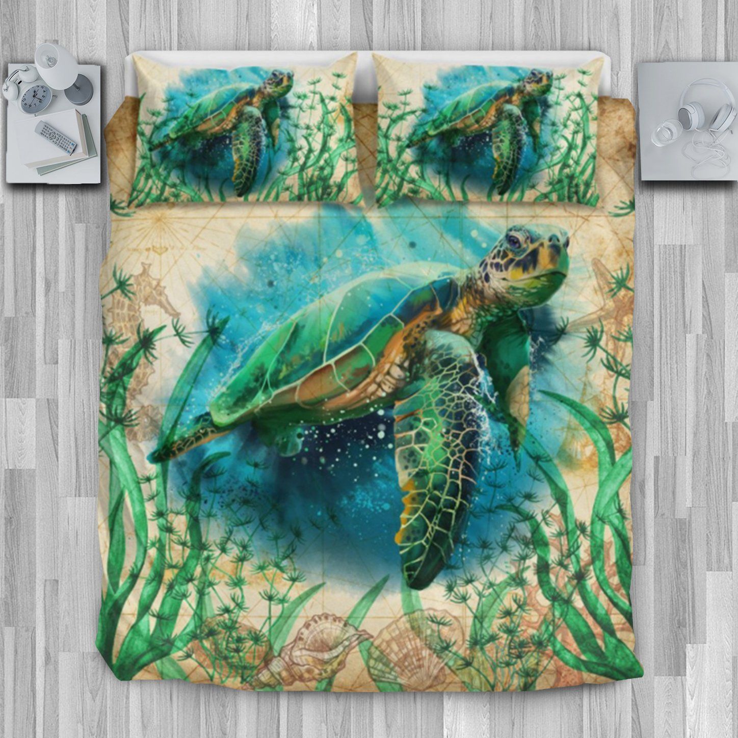 Sea Turtle Ocean Life Bedding Set
