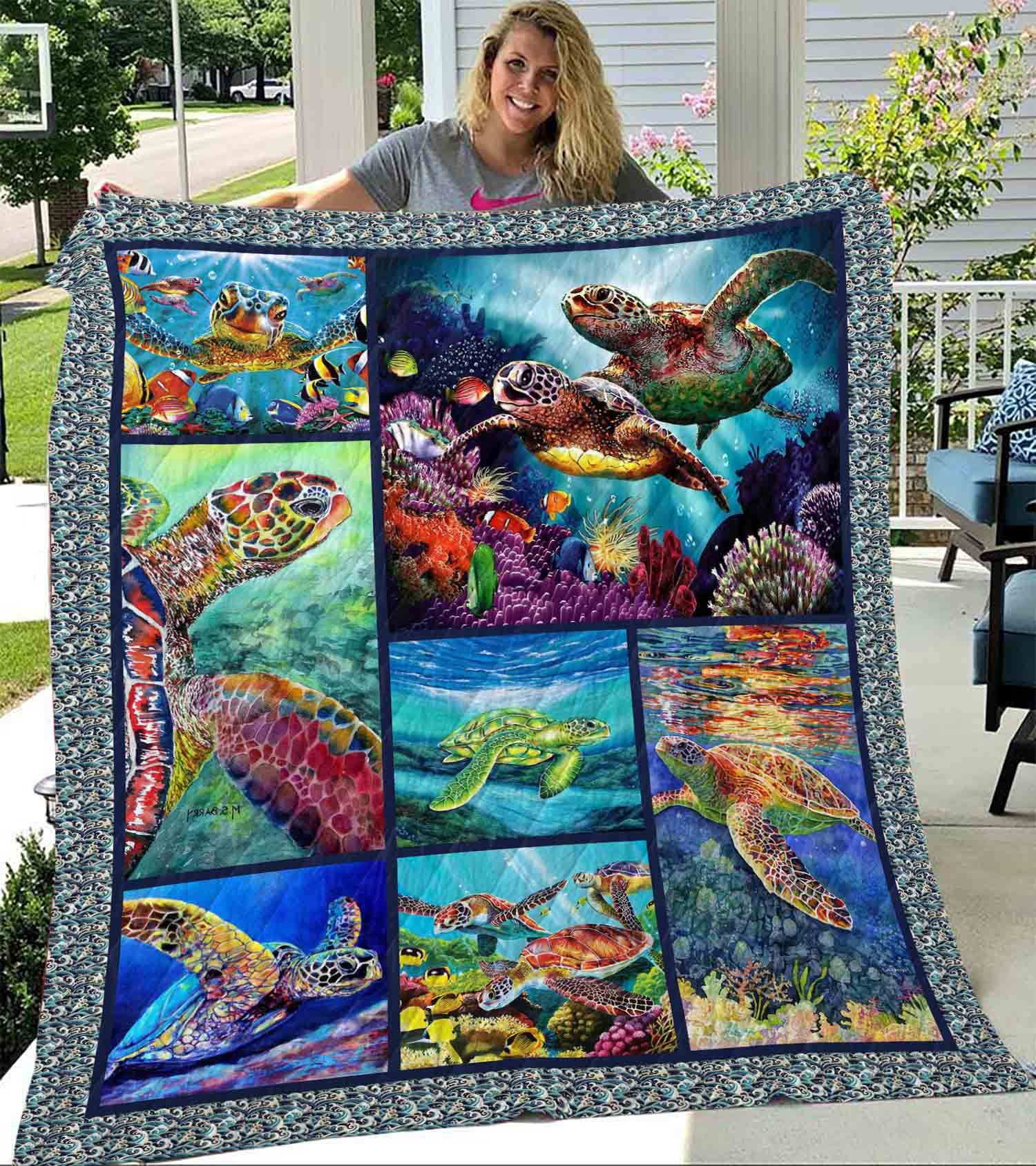 Sea Turtle Quilt Anh0046 Dhc11121163Dd