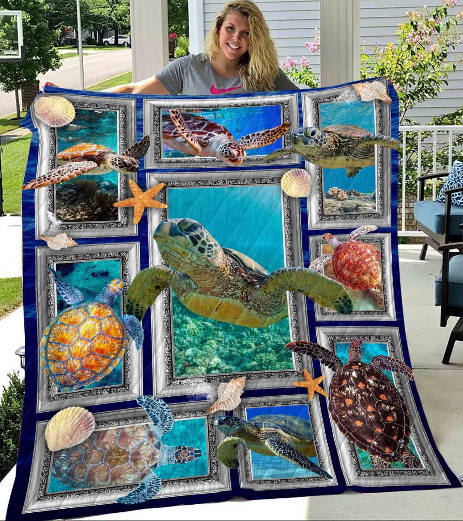 Sea Turtle Th1212  Quilt Dhc11121131Dd