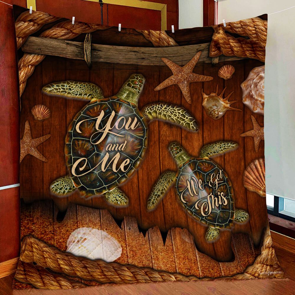 Sea Turtle You And Me DAC1611105 Quilt Blanket