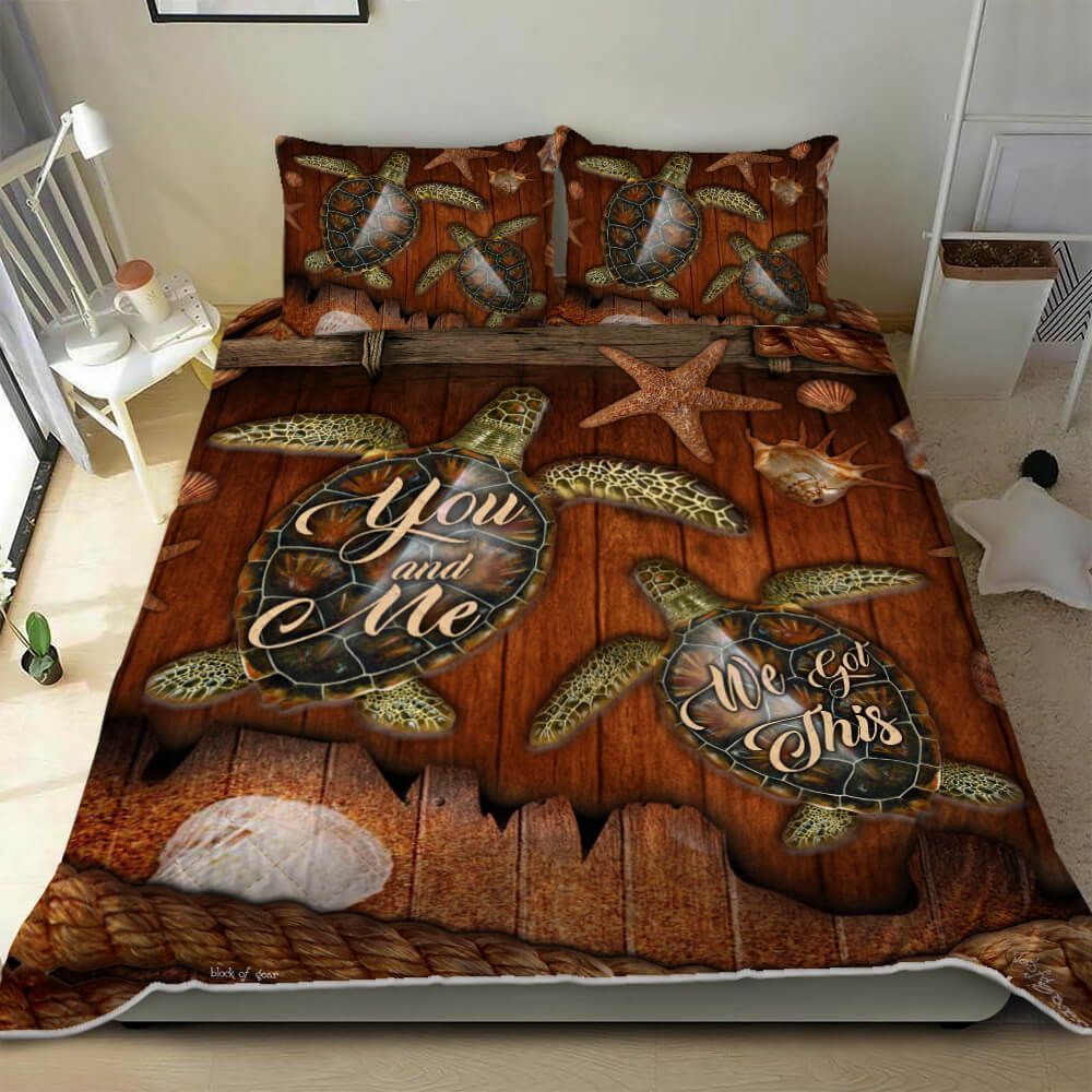 Sea Turtle You And Me Bedding Set