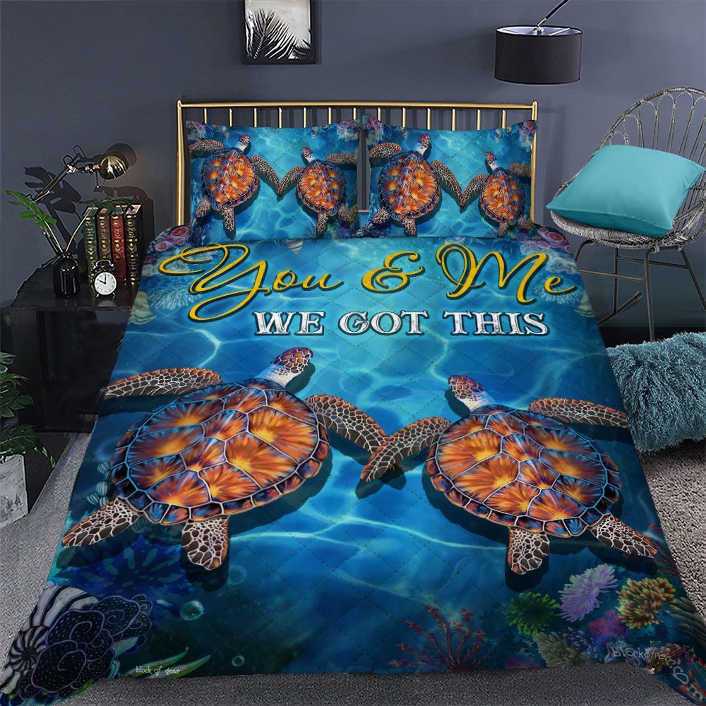 Sea Turtle You And Me Bedding Set