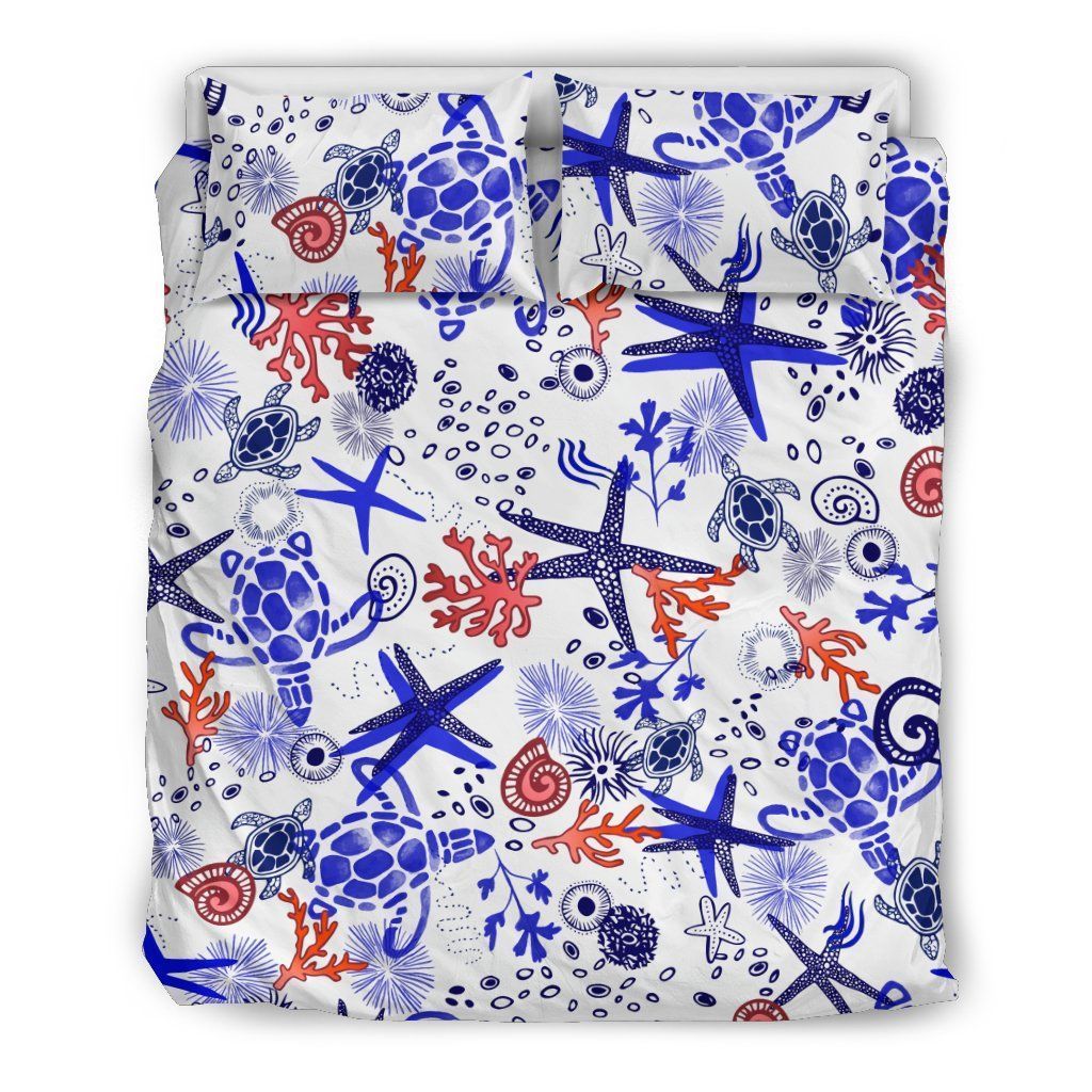 Sea Turtles By The Marina Bedding Set