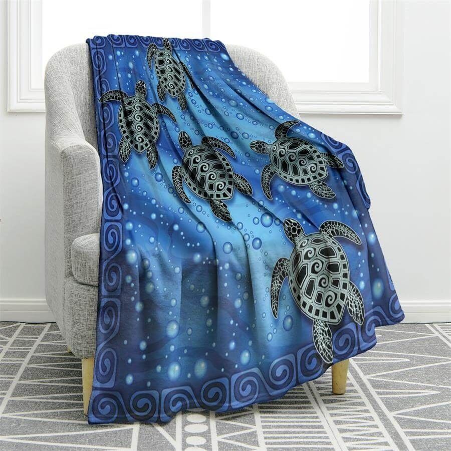 Sea Turtles Sherpa Fleece Blanket