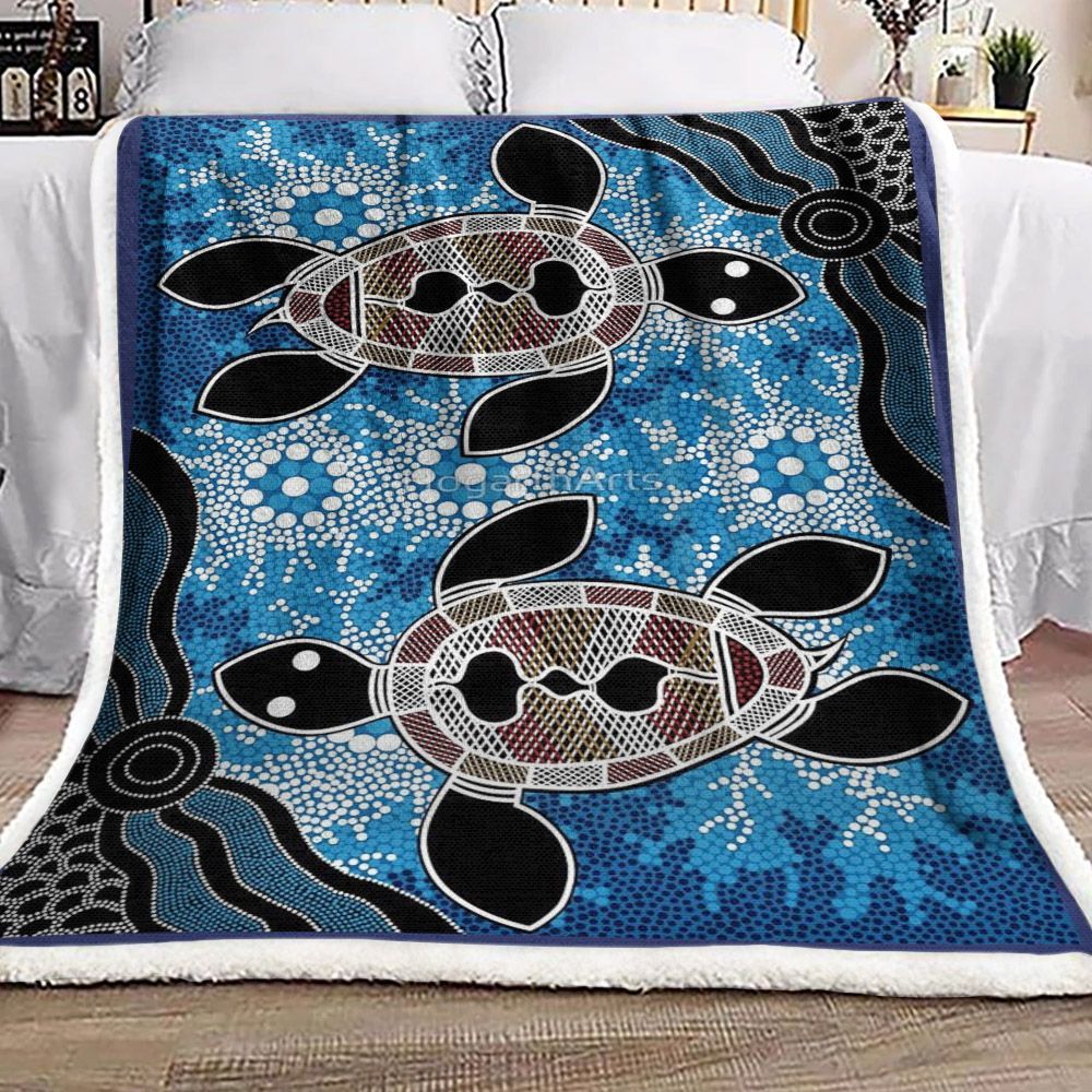Sea Turtles Sherpa Fleece Blanket