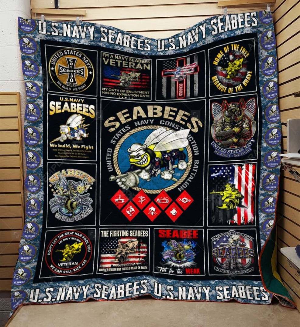Seabees CLM180643 Quilt Blanket