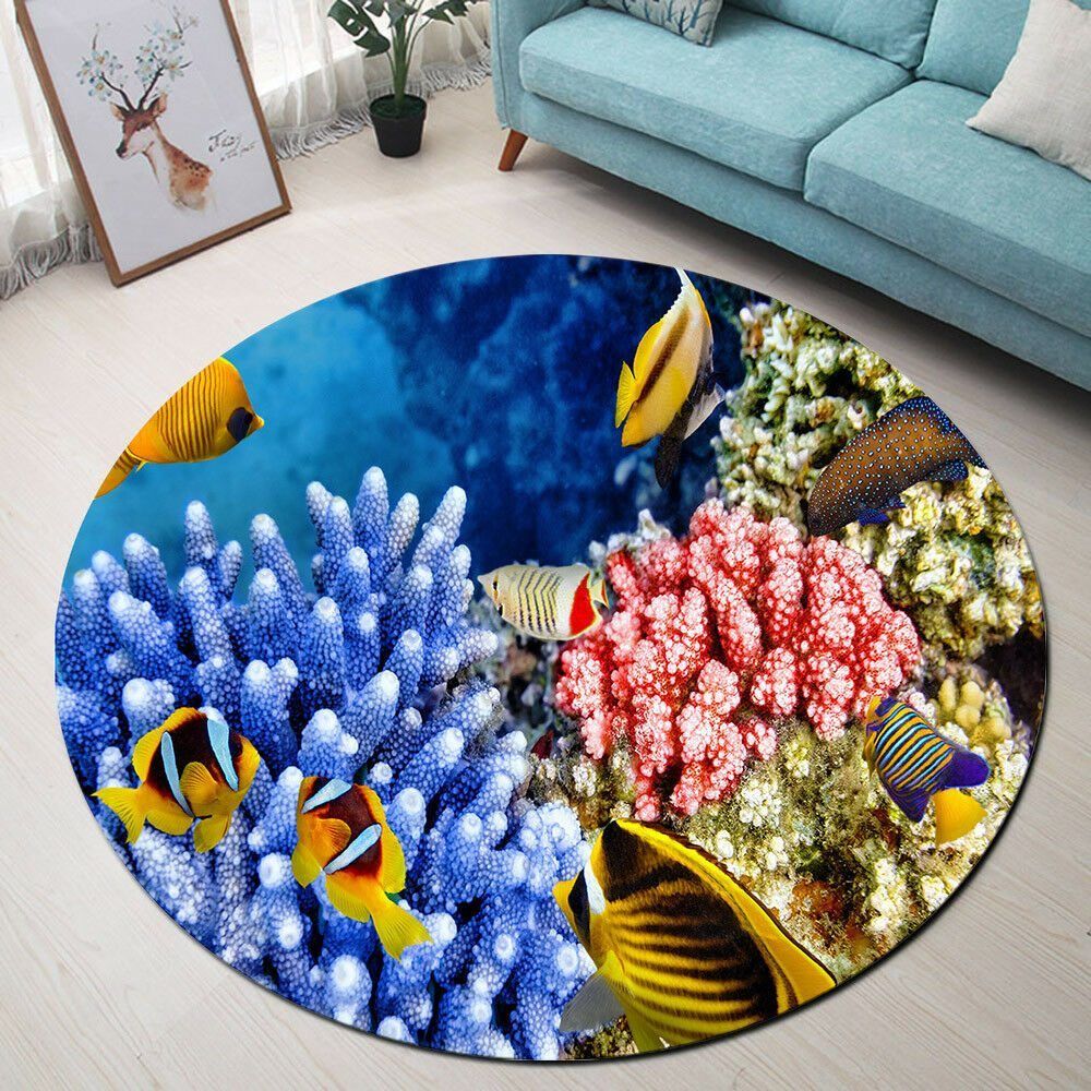 Seafish Round Carpet