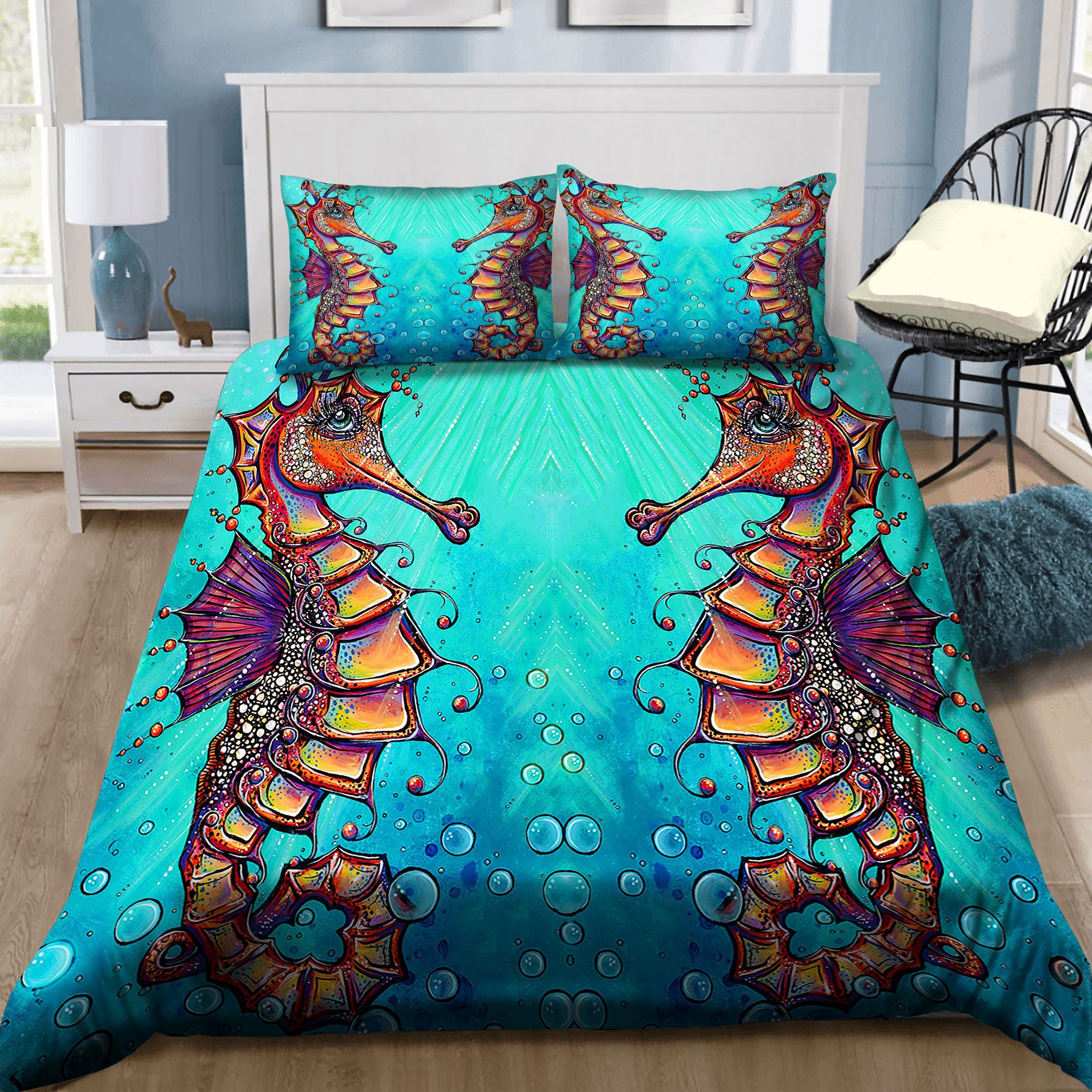 Seahorse Couple Bedding Set
