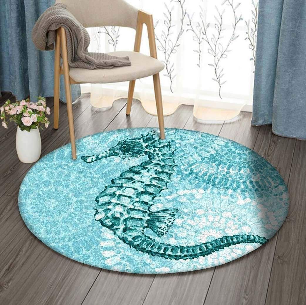 Seahorse Round Carpet
