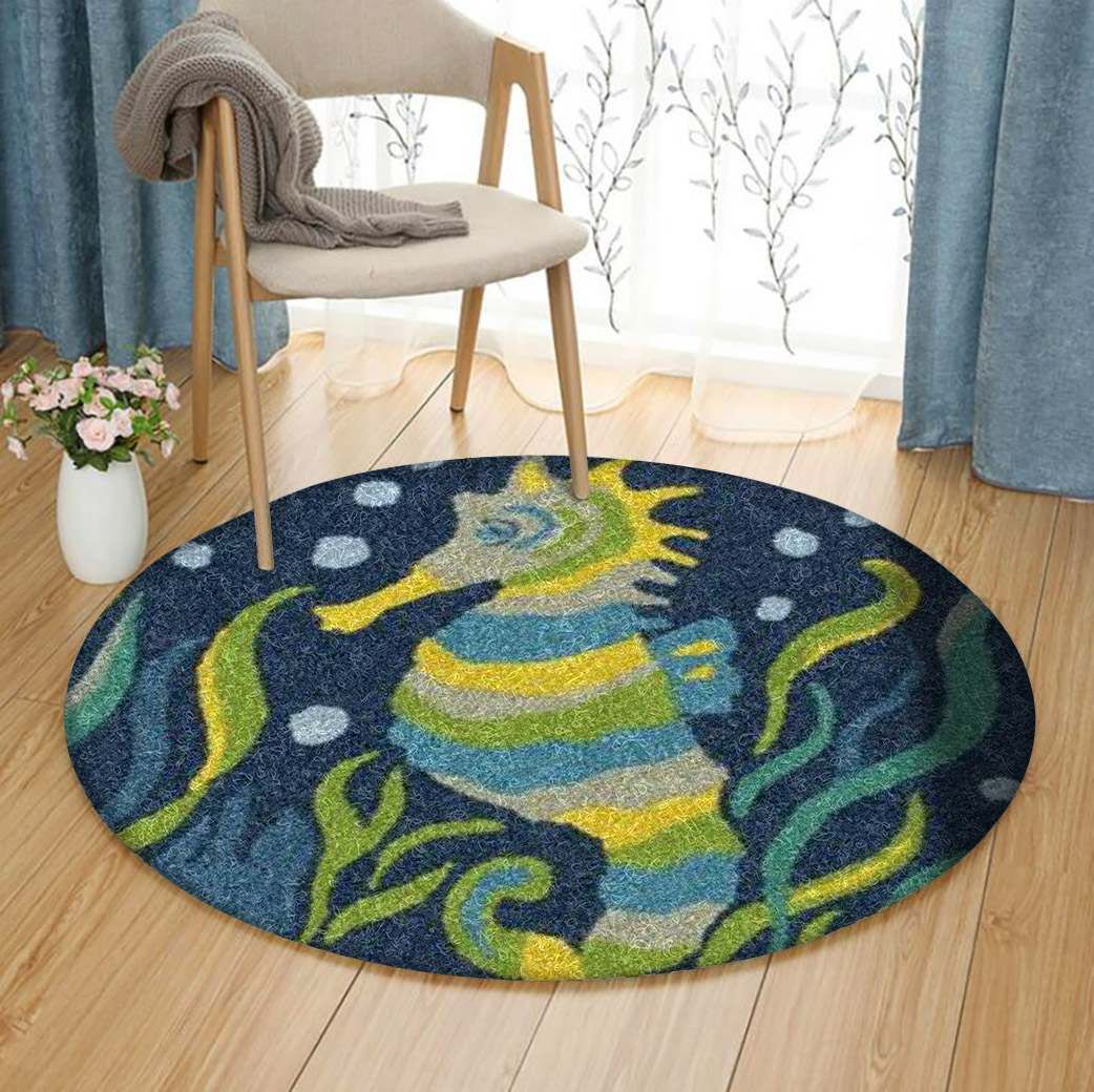 Seahorse Round Carpet