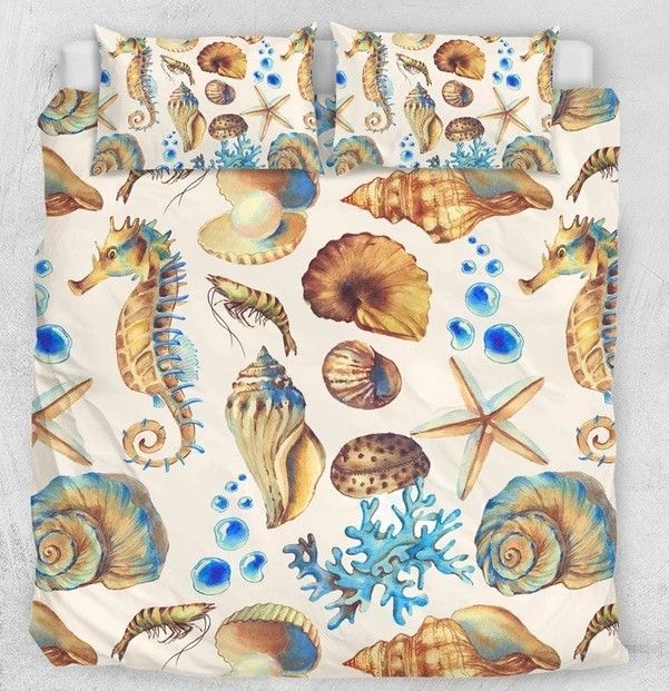 Seahorse Shell Bedding Set