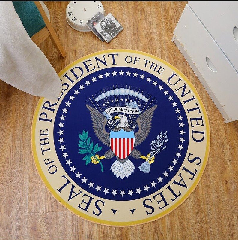 Seal Of American Round Carpet