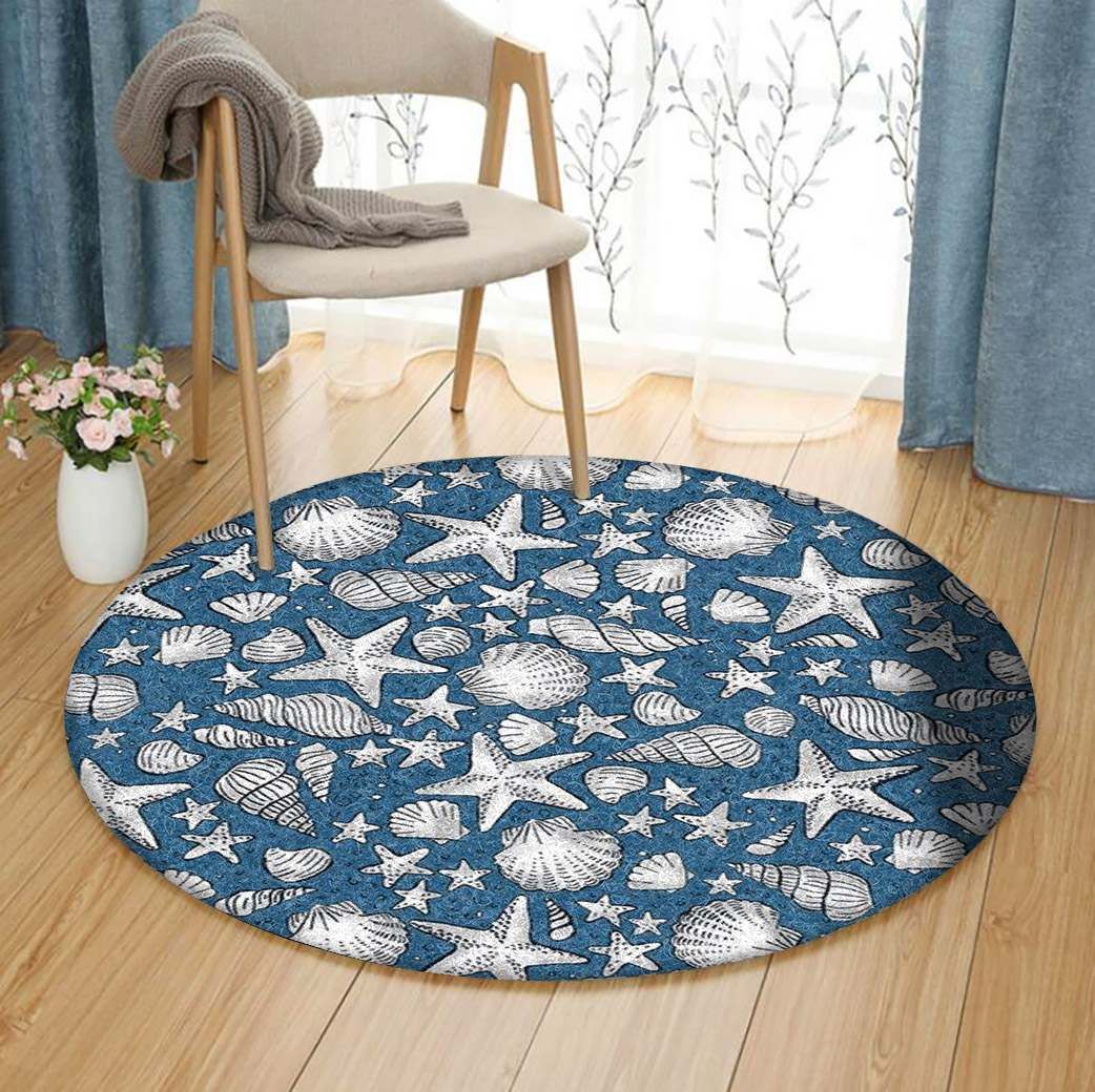 Seashell Round Carpet