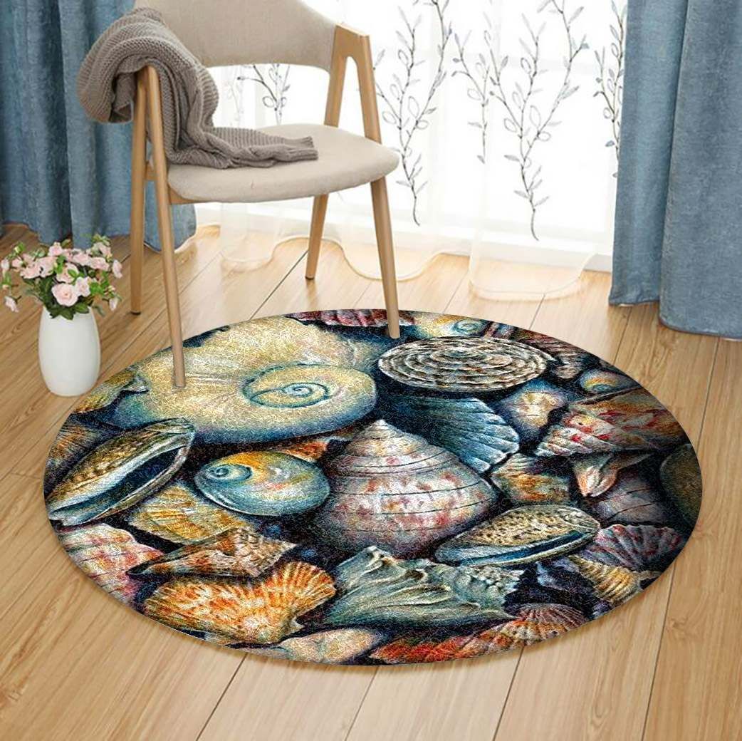 Seashell Round Carpet
