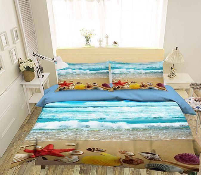 Seashell Starfish Bedding Set
