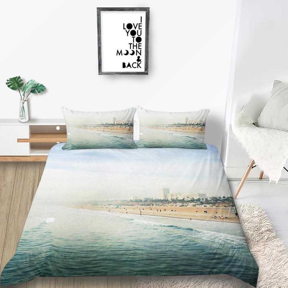 Seaside Happy Summer Printed Bedding Set