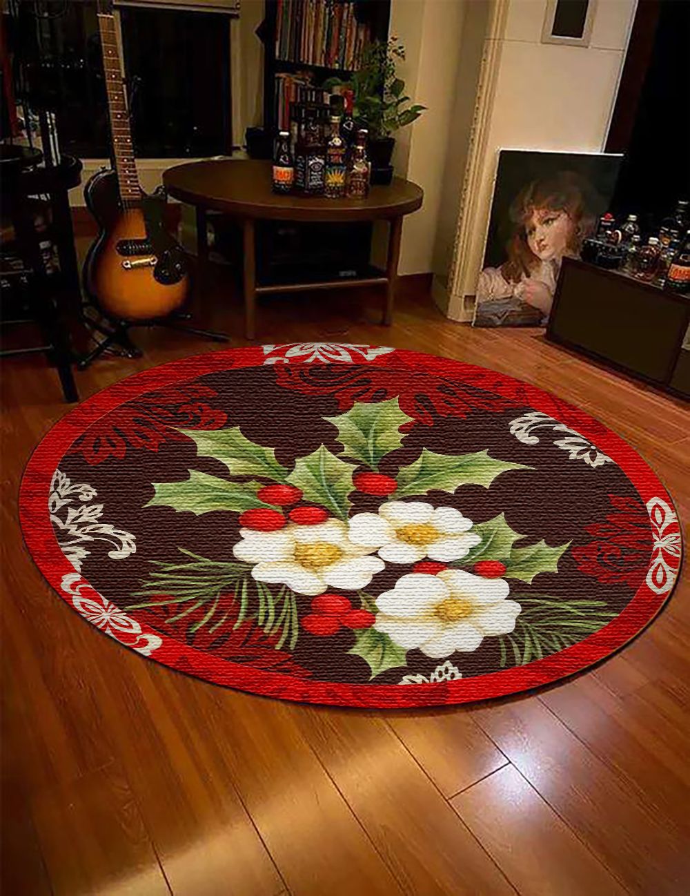 Season Flower Round Carpet