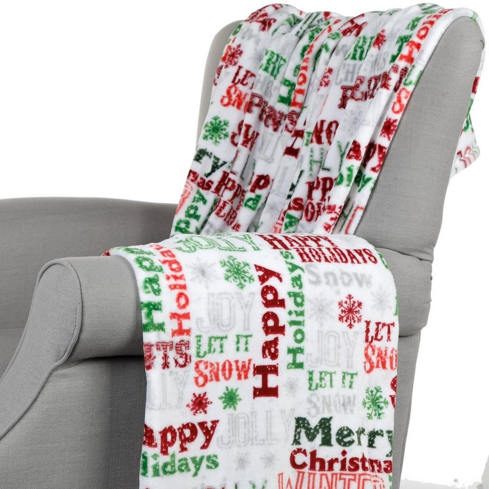 Seasonal Christmas Sherpa Fleece Blanket