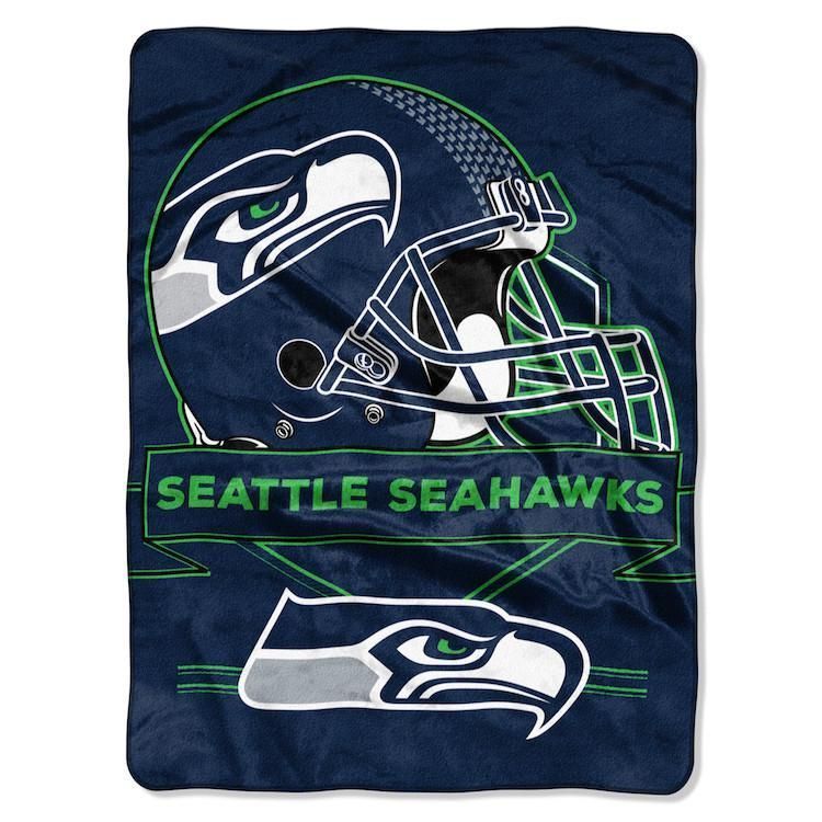 Seattle-Seahawks Sherpa Fleece Blanket 6