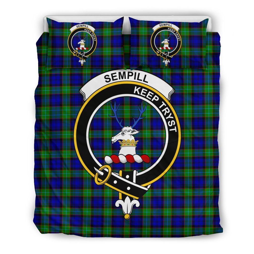 Sempill Clan Badge Tartan Bedding Set