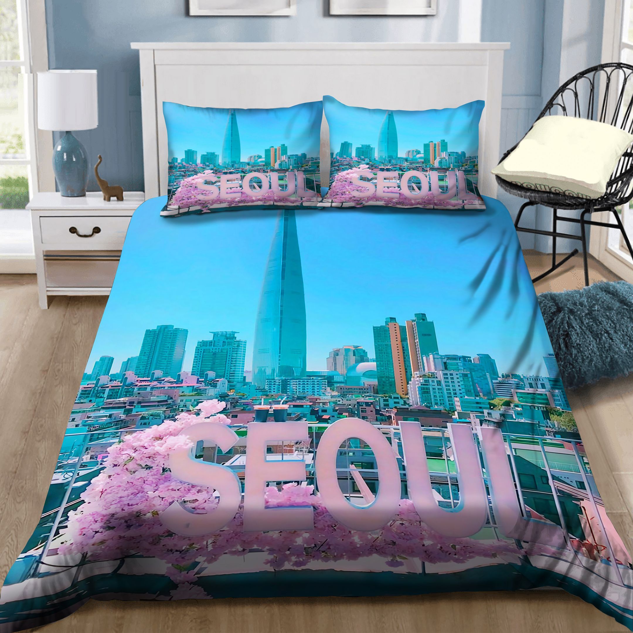 Seoul Scenery Bedding Set
