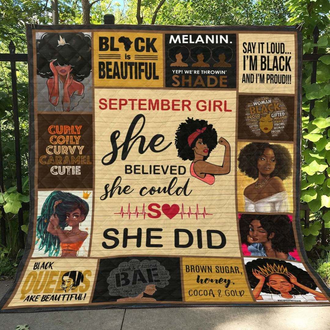September Black Women LI160706A TBG Quilt Blanket