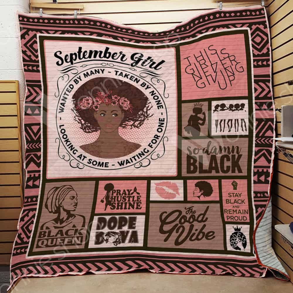 September Black Women Quilt Blanket DHC03021256TD