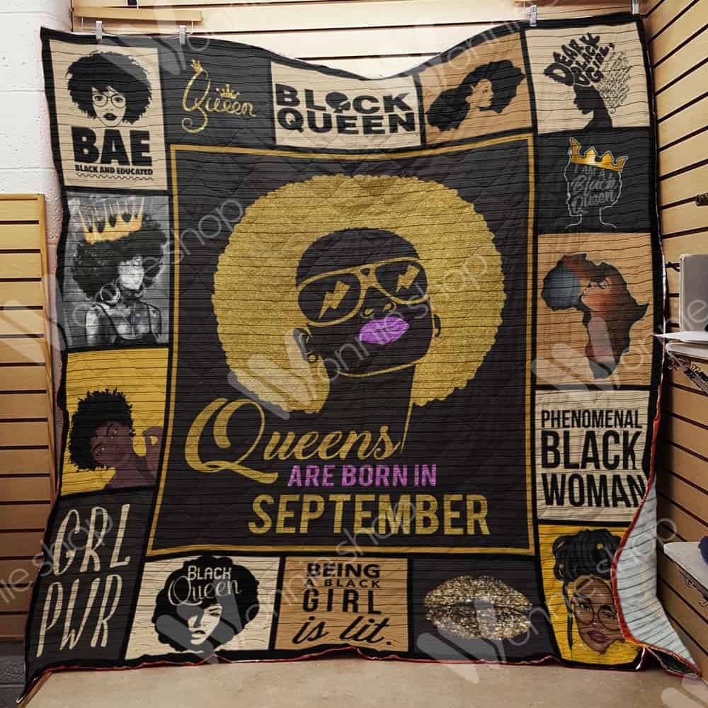 September Black Women Quilt Blanket DHC0302990TD