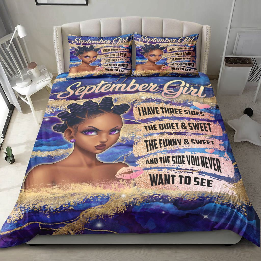 September Girl Blue Bedding Set