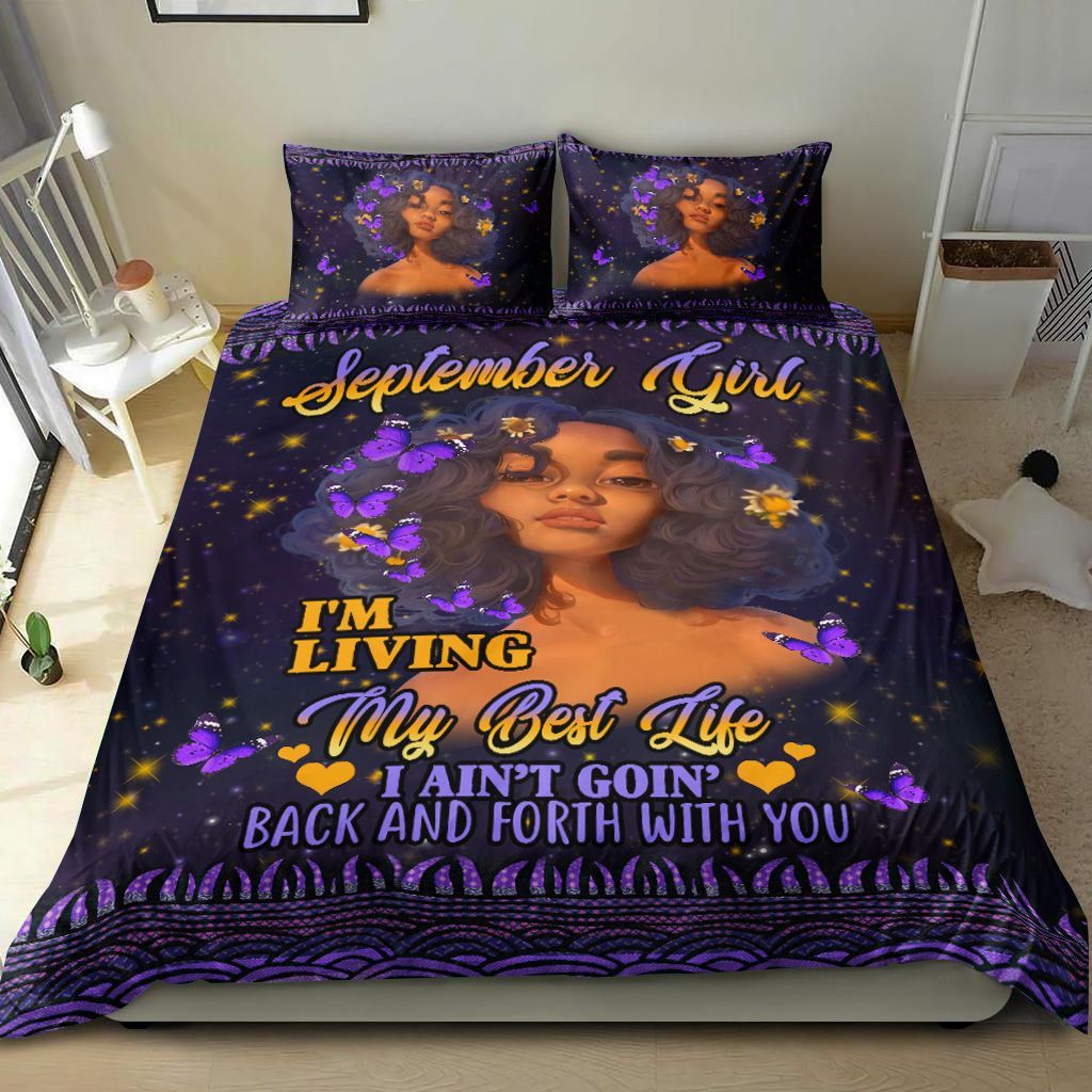 September Girl Butterfly Bedding Set