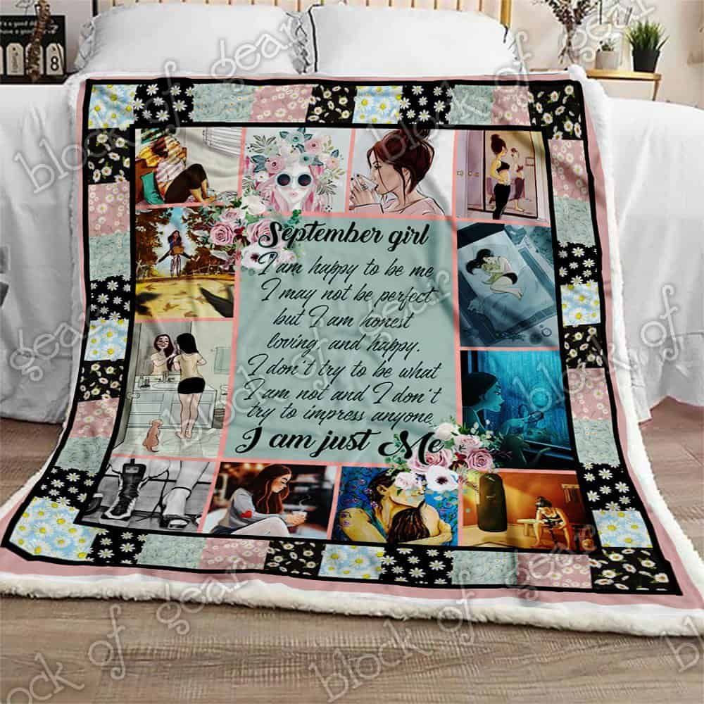 September Girl Fleece Blanket
