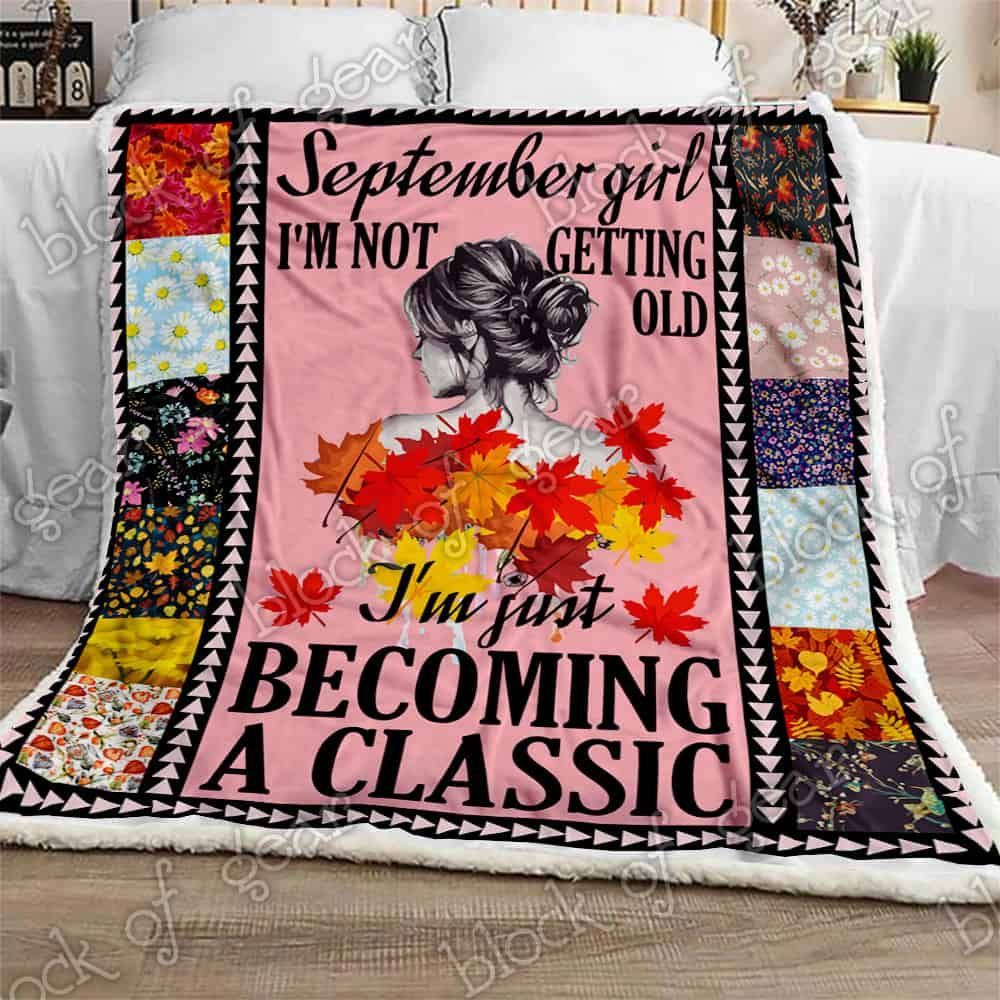 September Girl Fleece Blanket
