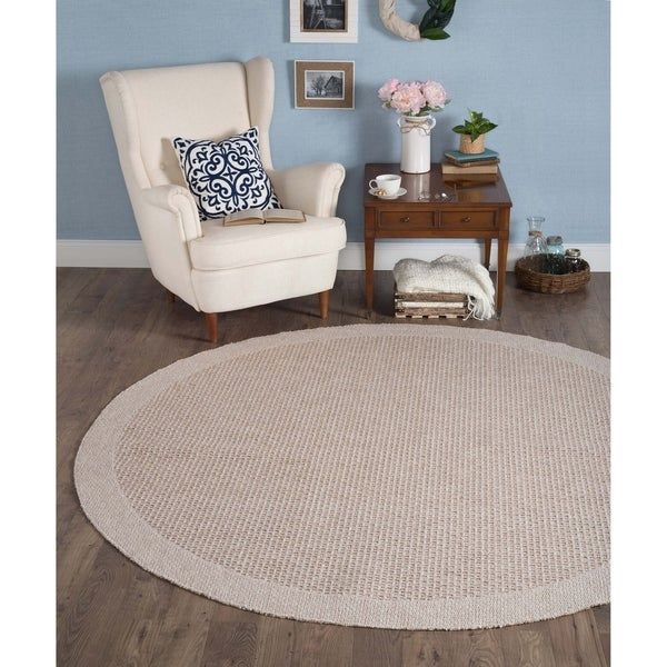 Seros Modern Solid Round Carpet