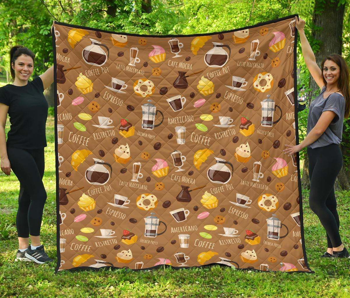 Set Coffee CL12100593MDQ Quilt Blanket