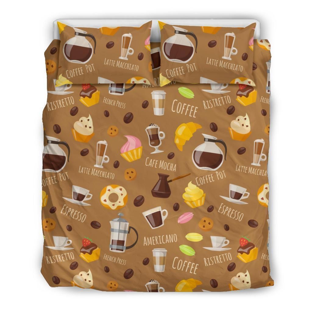 Set Coffee Bedding Set