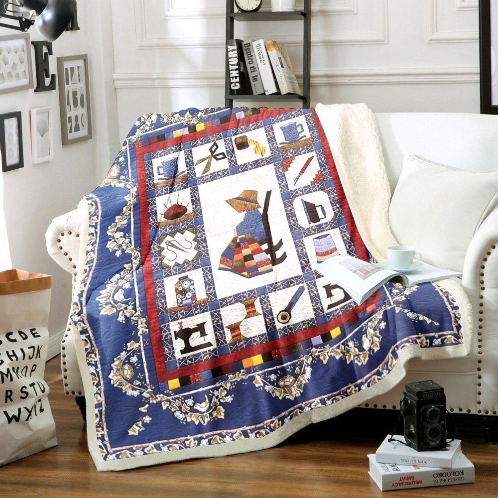 Sewing Sherpa Fleece Blanket