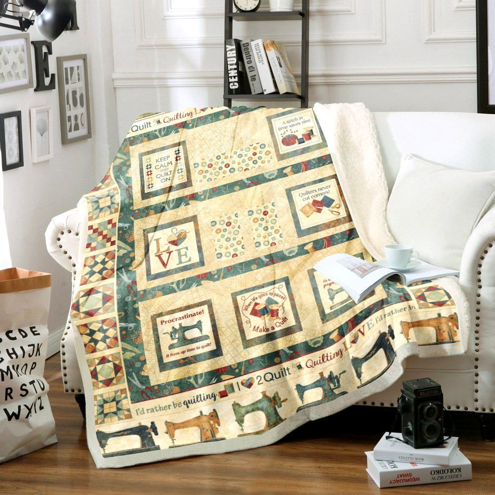 Sewing Sherpa Fleece Blanket