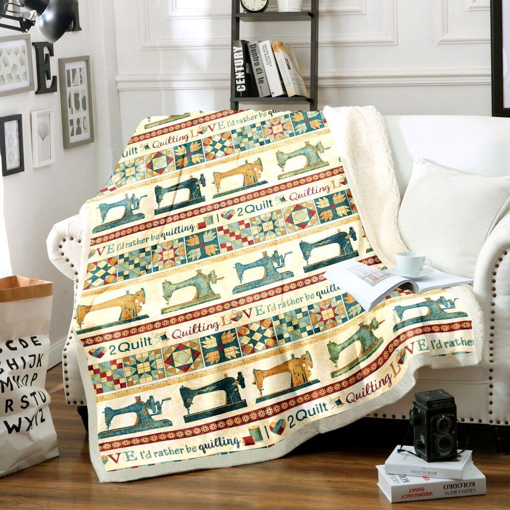 Sewing Sherpa Fleece Blanket