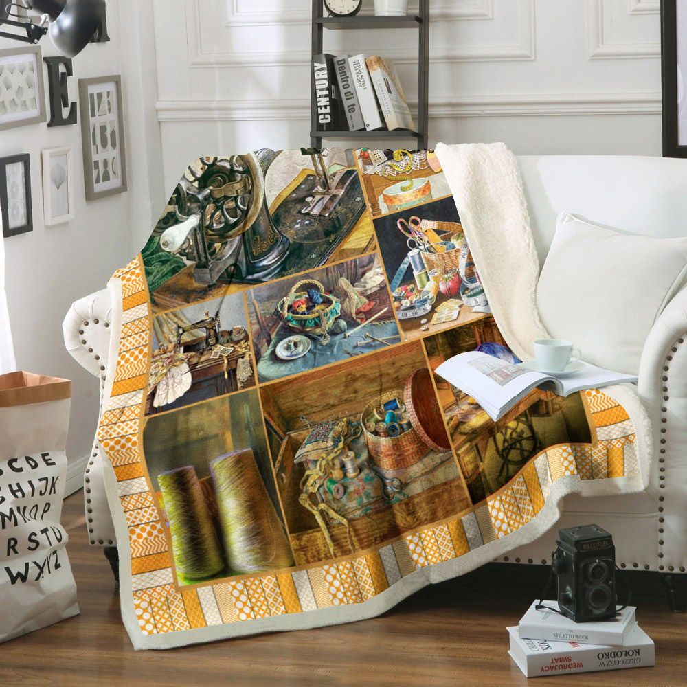 Sewing Sherpa Fleece Blanket