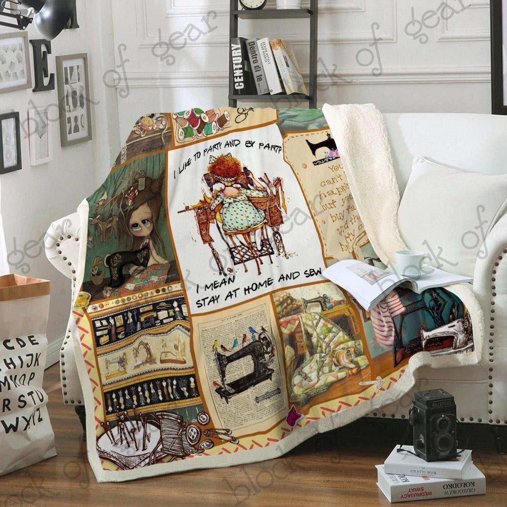 Sewing Sherpa Fleece Blanket