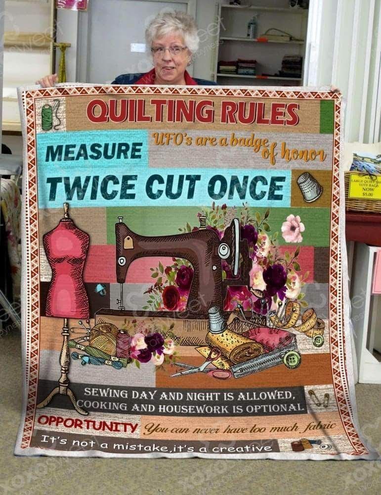 Sewing Sherpa Fleece Blanket