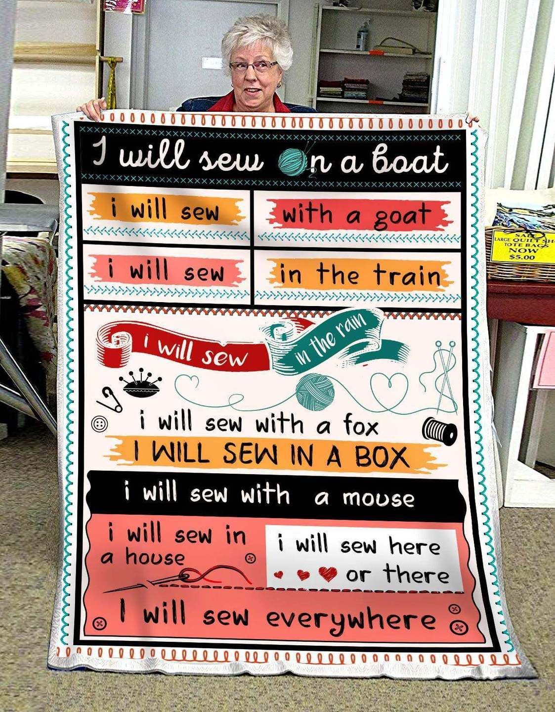 Sewing Sherpa Fleece Blanket