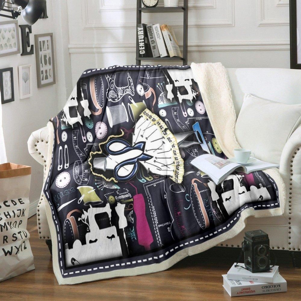 Sewing Sherpa Fleece Blanket