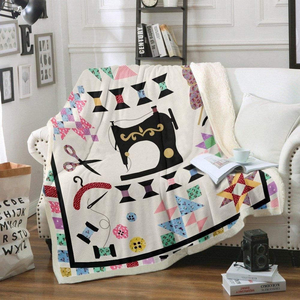 Sewing Sherpa Fleece Blanket